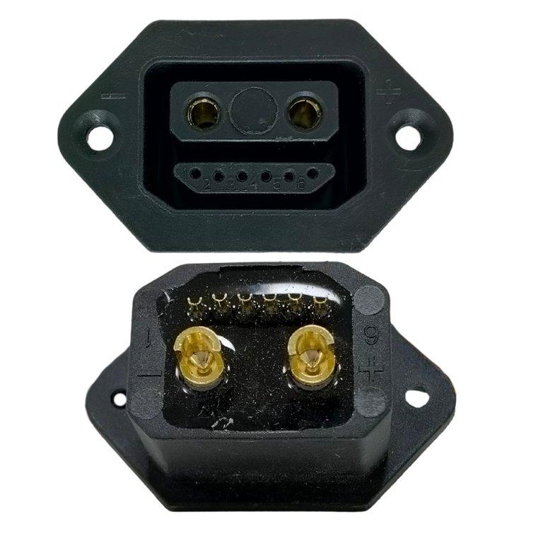 D TYPE CAN 2+6 PIN FEMALE SOCKET